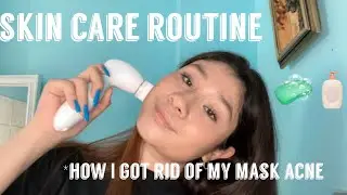 Skin Care routine *How I cleared my skin* ft Duvolle face brush