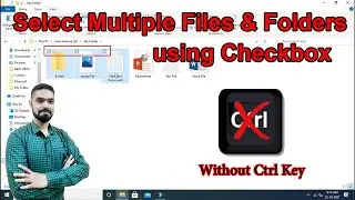 How to Select Multiple Files & Folders without CTRL Key | How Enable File & Folder Checkbox