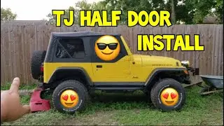 jeep HALF DOOR install with SMITTYBILT uppers and frames TJ WRANGLER
