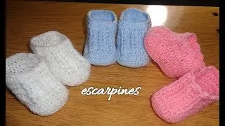 Escarpines a crochet