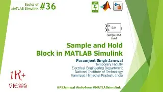 Sample and Hold Block in MATLAB Simulink #36 | Basics | Paramjeet Singh Jamwal | INFO4EEE