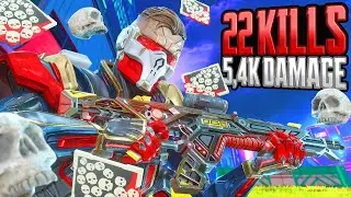 AMAZING Revenant 22 KILLS and 5,400 Damage Apex Legends Gameplay Season 22