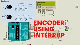 Motor Encoder Arduino Code Using Interrupt | Proteus Simulation | Arduino