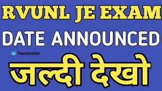 rvunl exam date announced 2021/rvunl exam date/rvunl exam update/rvunl expected exam date/Teachmint