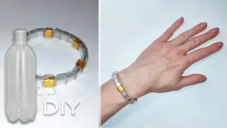 Plastic Bottle Beads: DIY Gold Finish (Recycling)