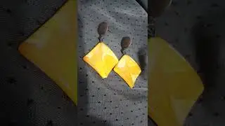 Bijuteria do dia / Brinco Amarelo
