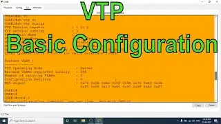 VTP Version 2 Basic Server and Client Configuration in PacketTracer || Tamil || Dinesh Kumar M