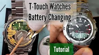 How To Change or Replace T touch watch Battery and Time Setting Synchronize | Watch Repair Channel