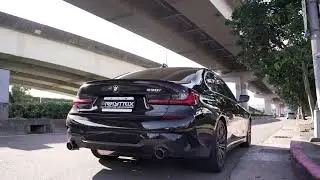 2020 BMW 330i G20 w/ ARMYTRIX straight piped Turbo-back Valvetronic Exhaust, Revs & Flyby Sound