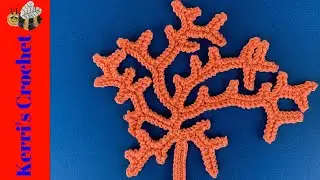 Crochet Coral Tutorial - Crochet Applique Tutorial