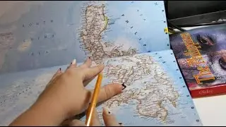 ASMR ~ The Philippines History and Geography ~ Soft Spoken Page Turning Maps