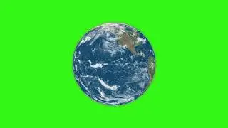 Earth movement no copyright green screen