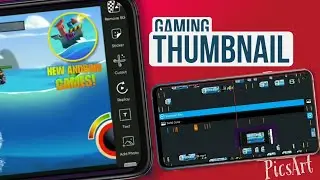 GAMING VIDEOS FOR THUMBNAIL EDITING SIMPLE TUTORIAL PicsArt App