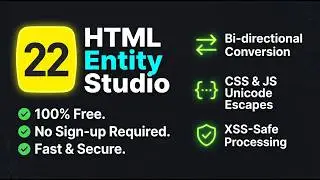 22 Free Offline HTML Entity Encoder Decoder – Convert & Encode HTML Entities Instantly