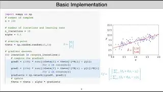 Easiest Way to Understand Gradient Descent Step by Step (downhill to a minimum with derivatives)