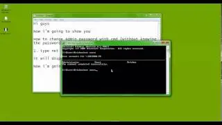 How to change Admin password with cmd