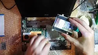 Ремонт ноутбука Asus Eee PC замена шлейфа матрицы ч.3