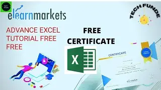 #FreeCertificate#FreeOnlinecourse Advance Excel Free Course With  Certificate\MS Excel Certificate.