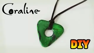 DIY: Como Fazer AMULETO da CORALINE em Biscuit (Coraline e o Mundo Secreto)