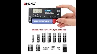 Digital Lithium Battery Capacity Tester Checkered load analyzer Display Check AAA AA Button Cell Uni