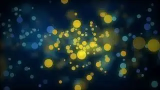 Bokeh Background Video Loop, Blue Yellow Motion Background | Free Stock Footage