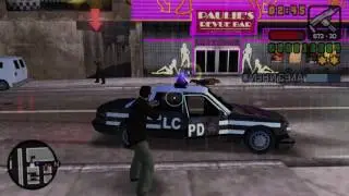 Забавный баг с полицейкой машиной в GTA Liberty City Stories | A funny bug with LCPD car in GTA LCS