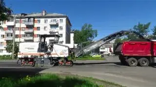 Принцип работы дорожной фрезы Wirtgen W2100