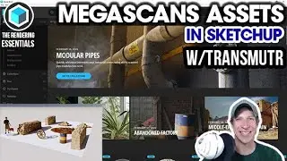 Importing MEGASCANS ASSETS to SketchUp with Transmutr