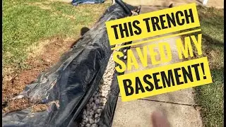 Temporary DIY Trench for A Flooding Basement