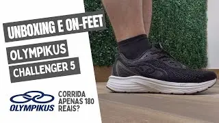 UNBOXING E ON FEET DO TÊNIS OLYMPIKUS CHALLENGER 5: CORRIDA DE ENTRADA COM QUALIDADE! 👟