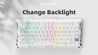 GravaStar Mercury K1 Lite Mechanical Keyboard Snow White | RGB Lighting - perfect for working!