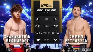 Shara Bullet Magomedov vs Armen Petrosyan COMPLETE FIGHT - UFC Saudi Arabia