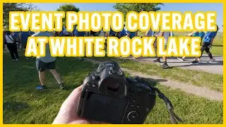 Covering an event at White Rock Lake. Photographer Vlog.