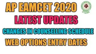 AP Eamcet Latest Updates|Ap Eamcet Web Options Entry Dates|Ap Eamcet 2020|