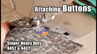 Attach Buttons with a Sewing Machine - Sewing Tutorial