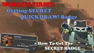 (World's First!) Getting SECRET Quickdraw! BADGE + How To Get The Badge || Tower Defense Simulator