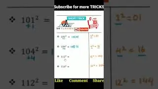 Easy way to find the square of numbers #shorts #study