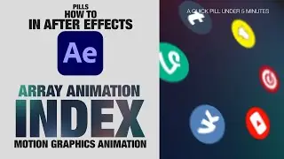 Create Animated Arrays with EASY INDEX EXPRESSION in After Effects | After Effects Tutorial