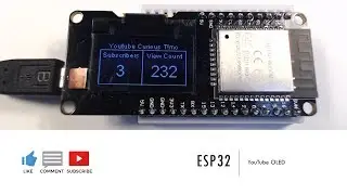 ESP32 | YouTube OLED (ESP32 for Arduino IDE)