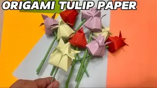 Origami Tulip Flower | How to make tulip paper | Origami | JamHome TV