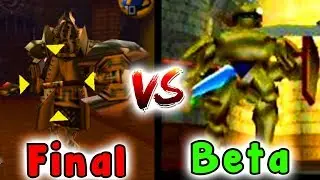 Zelda Ocarina Of Time EARLY/BETA Screenshots Comparison - Beta SECRETS And EASTER EGGS