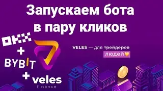 Запускаем бота в пару кликов на Veles + OKX + Bybit 