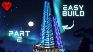 I Built This HUGE Skyscraper in Minecraft (Tutorial 2/2)