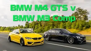 BMW M4 GTS being chased by BMW M3 Competition on Mexican Highway