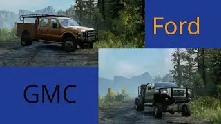 Ford VS GMC Mud Bogging in Snowrunner!