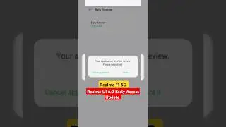 Realme 11 5G Realme UI 6.0 Early Access Update 