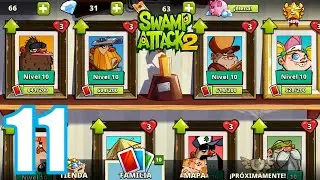 Todos mis Personajes a NIVEL 10 | Swamp Attack 2 | Android gameplay #11