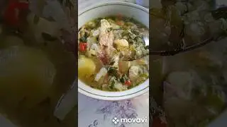 Густой деревенский суп🔥 #простаяеда #едавдеревне #рецепт #суп #обед