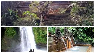 Wisata Air Terjun (Waterfall) Ulu Petanu dan Pesiraman Tiga Rasa Desa Kedisan, Gianyar, Bali