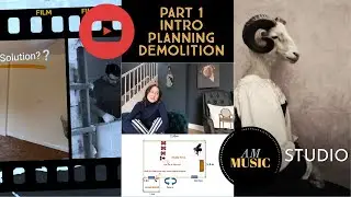 PART1- Intro, Planning, Demolition - Building Music Studio DIY -